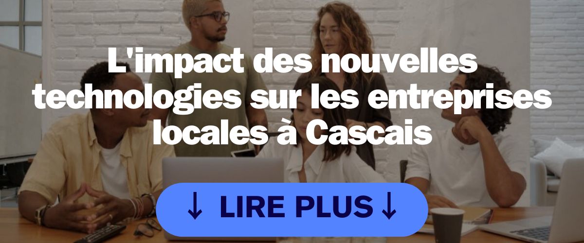 Image d'illustration avec un titre en blanc et un CTA en bleu, représentant des collègues travaillant au bureau